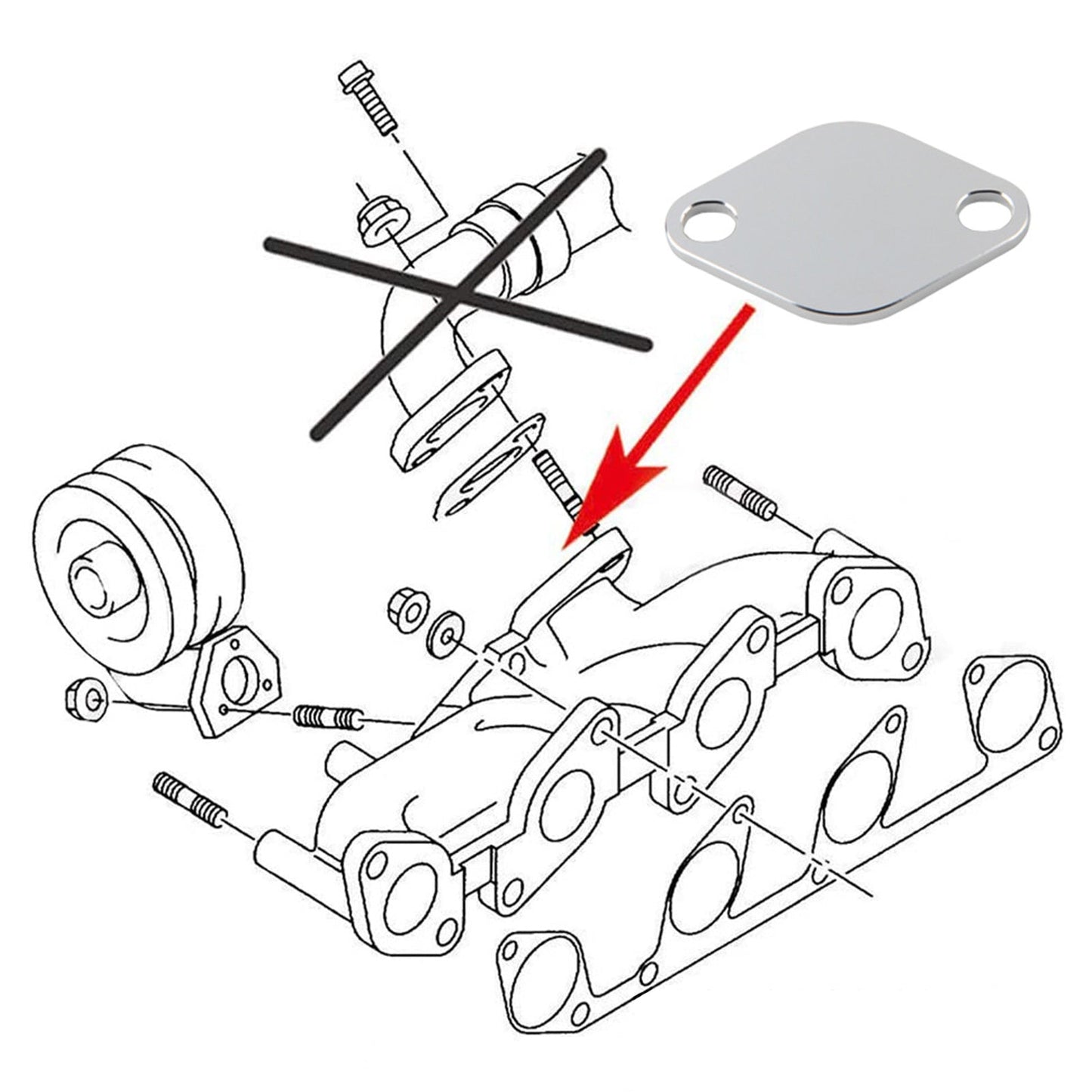 Volkswagen SKODA Octavia AUDI 2.0 TDI BVF BVG BLB EGR Blanking Blank Kit