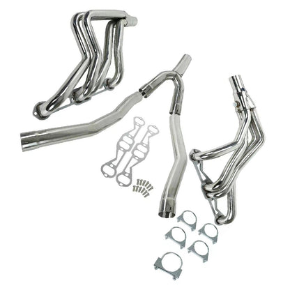 Exhaust Header Fit Chevy Camaro Fit Firebird 5.0L 5.7L 1982-1992 V8 Long Tube