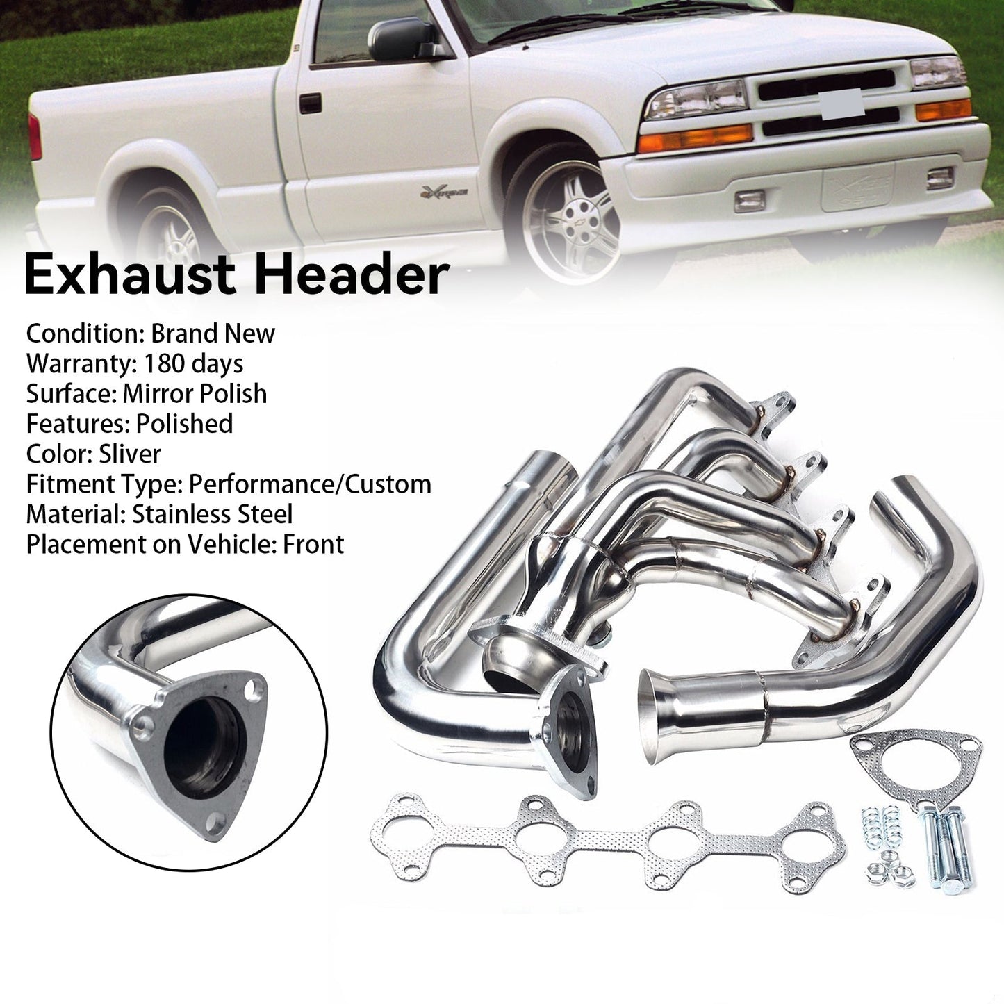 1994-2004 Chevrolet S10 GMC Sonoma 2.2L 4Cyl Pickup Manifold Pipe Header