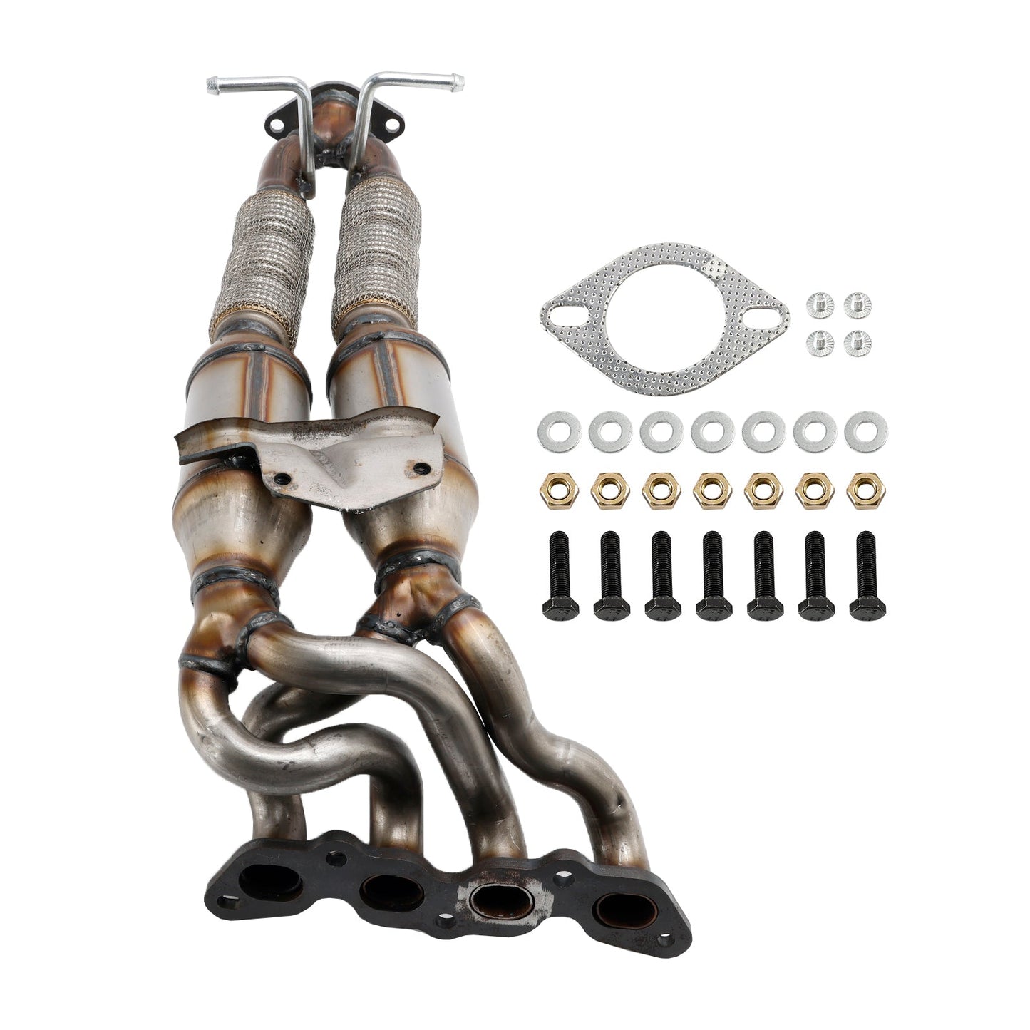 Catalytic Converter Type Approved + Fitting Kit for FORD FOCUS C-MAX Ti 1.6