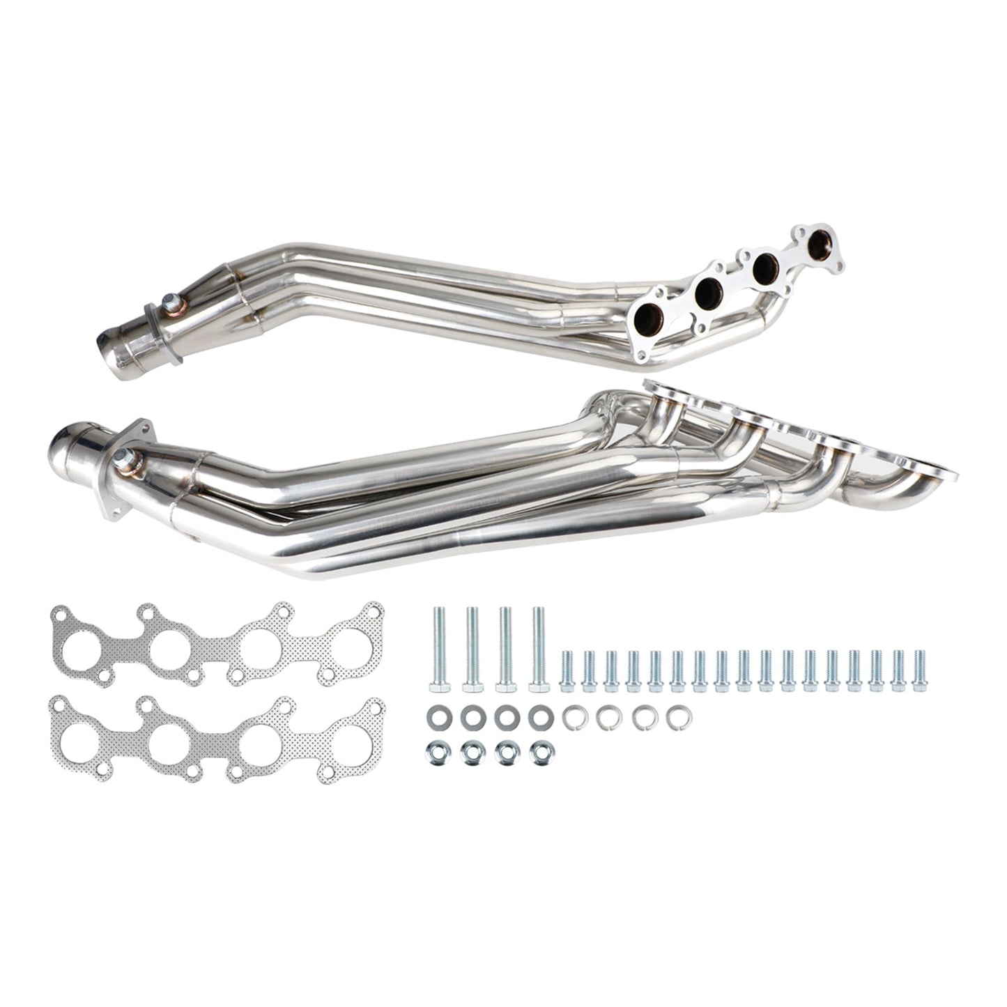 2PCS Ford Mustang 2011-2016 GT 5.0/302 V8 Stainless Steel Exhaust Header