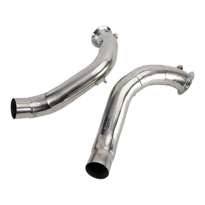 2011-2018 BMW S63 F10/F12 M5 & M6 3" Stainless Steel Exhaust Downpipes compatible