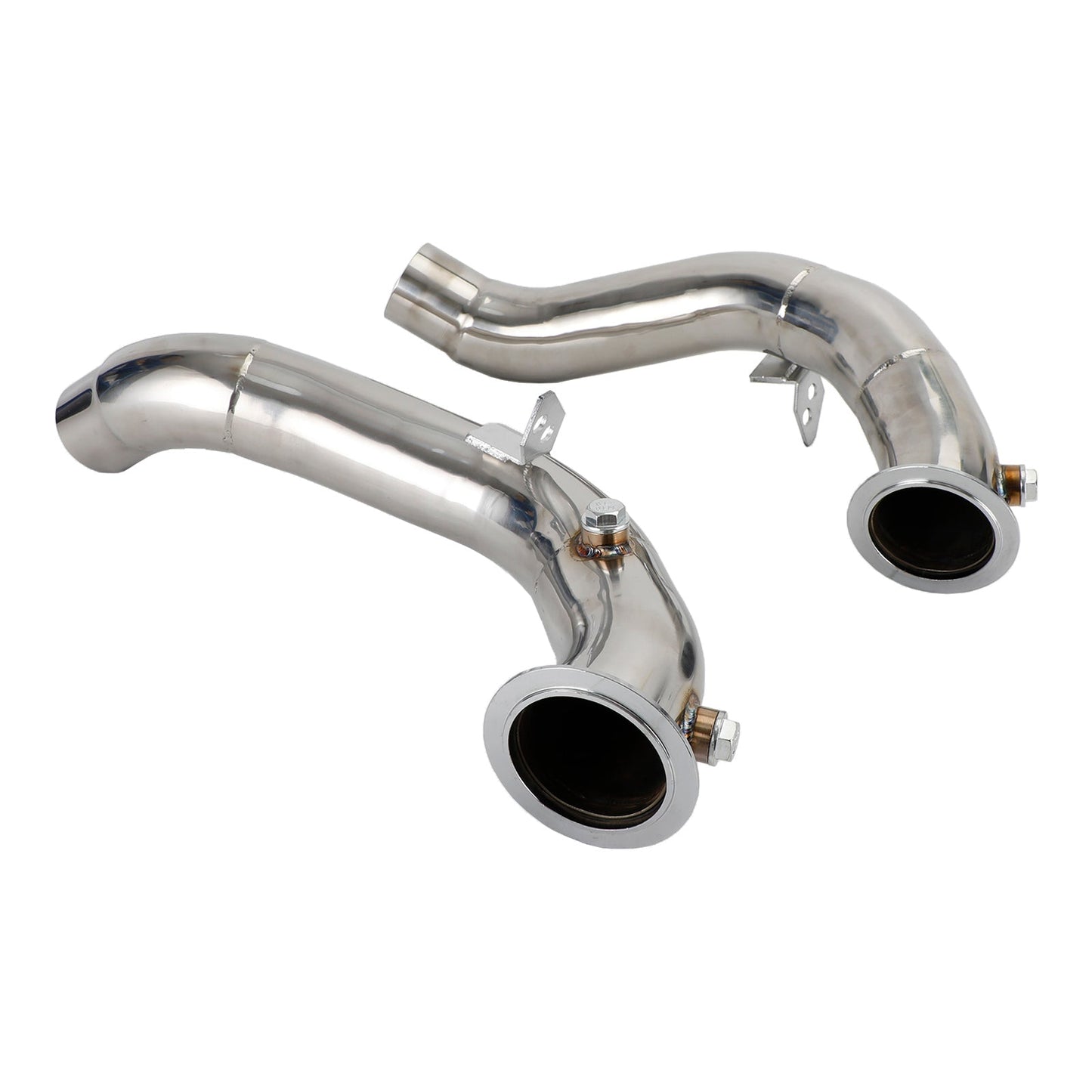 2011-2018 BMW S63 F10/F12 M5 & M6 3" Stainless Steel Exhaust Downpipes compatible