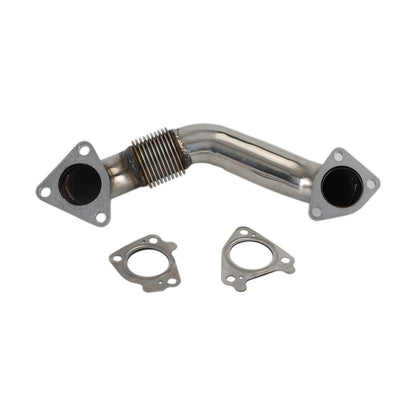 2004.5-2010 Chevrolet Silverado 3500 LLY LBZ LMM Duramax Diesel Turbo Down Pipe Passenger Side Up Pipe Fedex Express