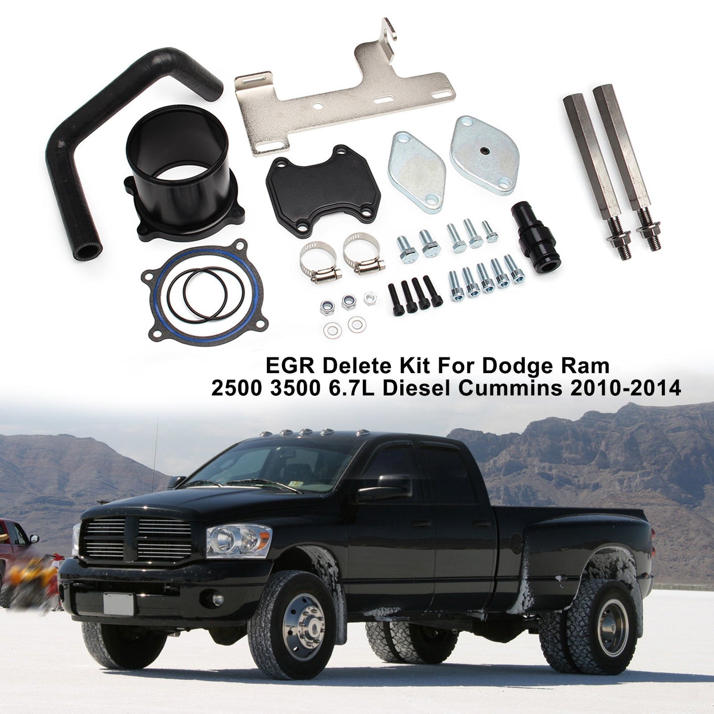 2010-2014 Dodge Ram 2500 3500 6.7L Diesel Cummins EGR Delete Kit Fedex Express