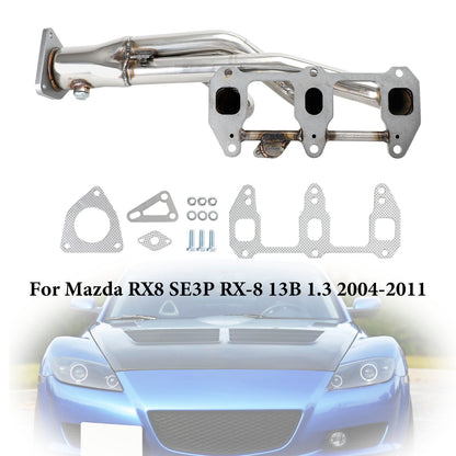 2004-2011 Mazda RX8 RX-8 R3 GT Grand Stainless steel Exhaust Header