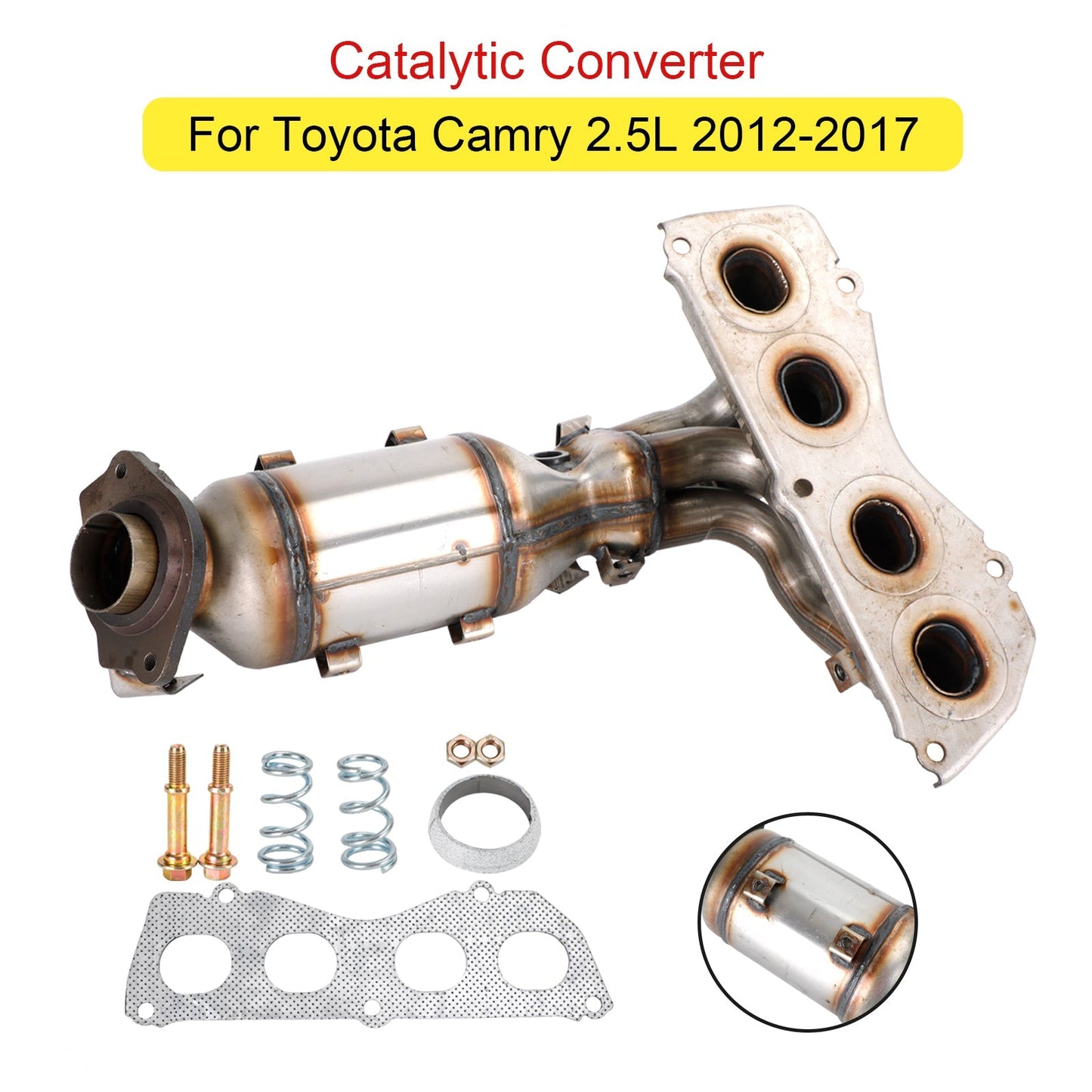 2012-2017 Toyota Camry 2.5L Manifold Catalytic Converter Direct