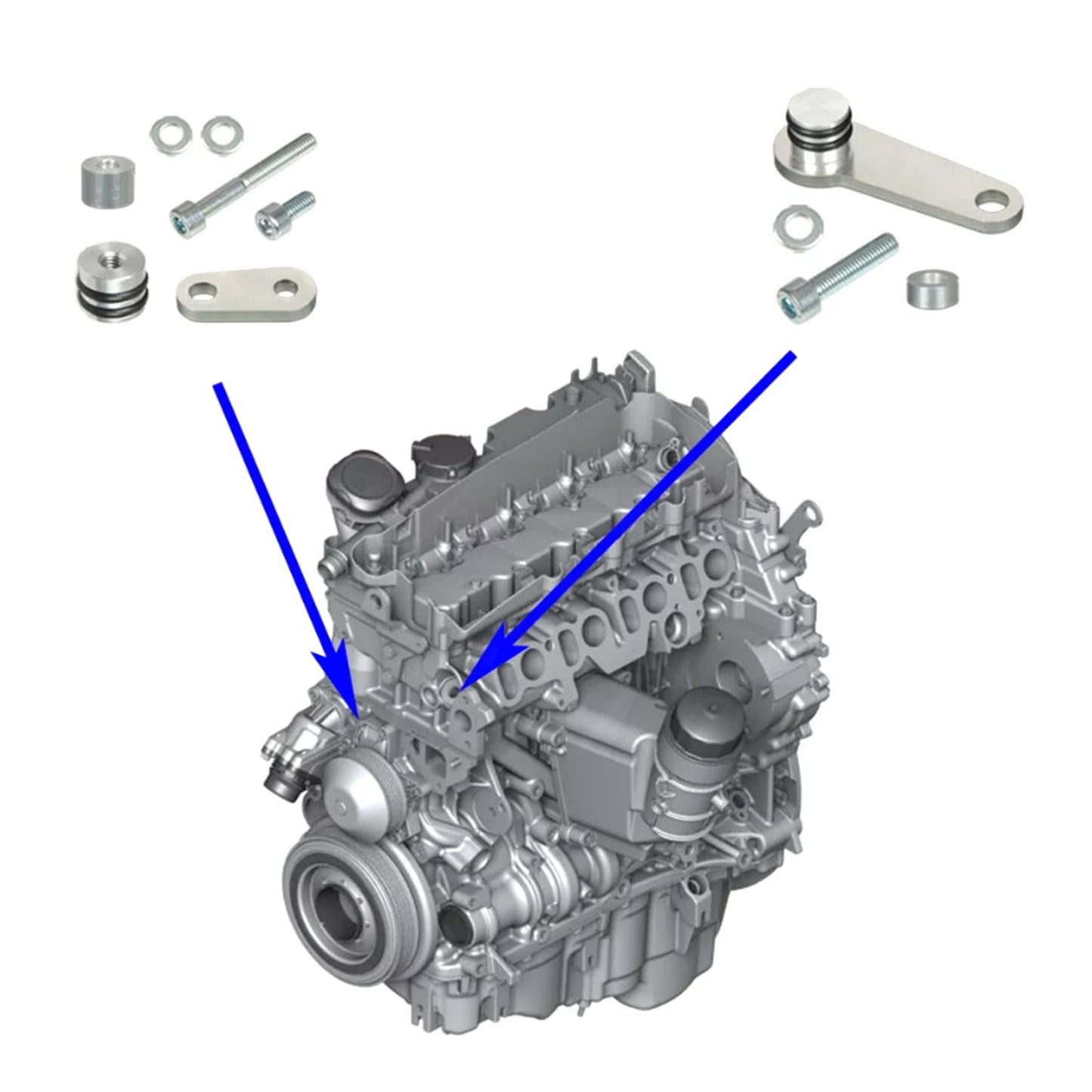 BMW 3' F34 GT 325d N47S1 EGR Cooler Gasket Repair Replace kit