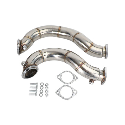 BMW N54 2007-2011 335Xi E90 E92 3 inch Stainless Steel Exhaust Downpipe Pipes compatible