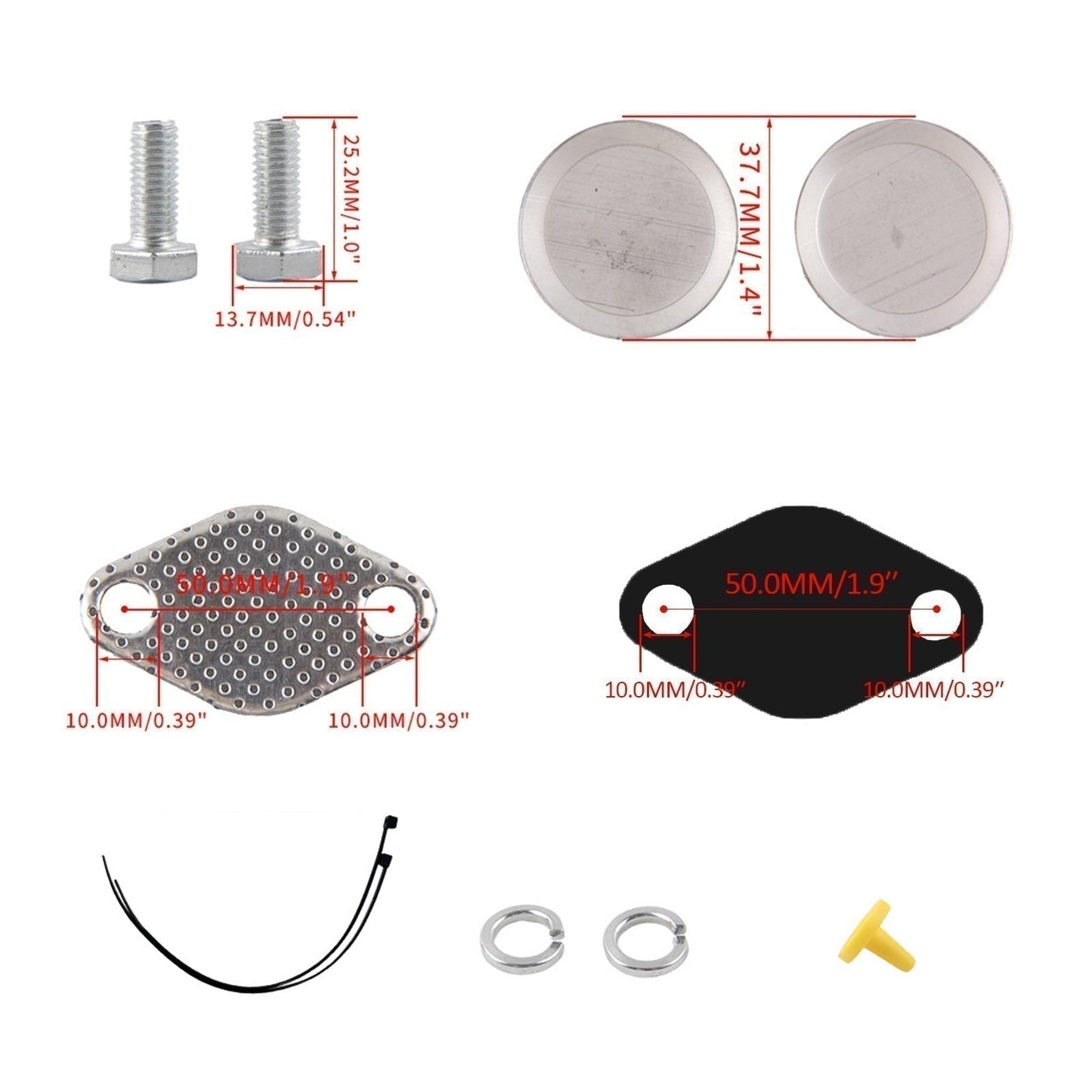 2005-2008 BMW 7 series E66 730Ld EGR Blanking Blank Kit M47N2 M57N2