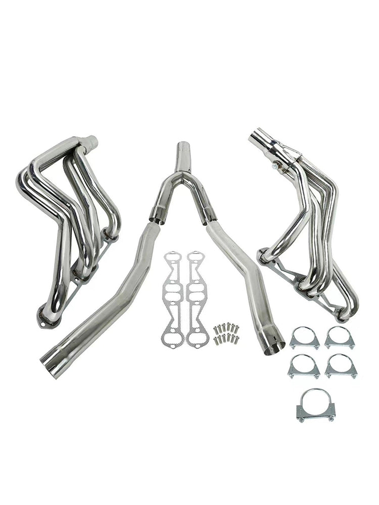 Exhaust Header Fit Chevy Camaro Fit Firebird 5.0L 5.7L 1982-1992 V8 Long Tube