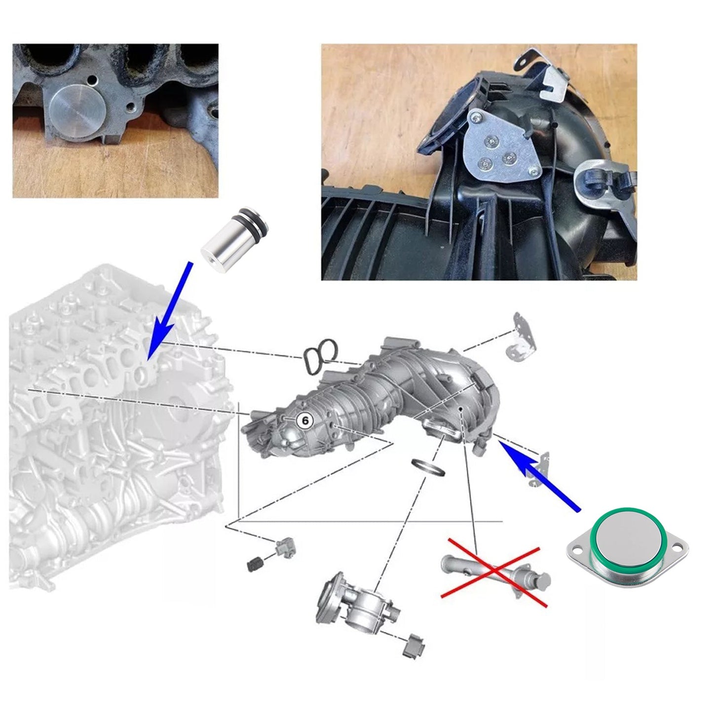 EGR Cooler Gasket Repair Replace kit Fit for BMW N47 N47S 2.0 D E81 87 88 82 90 E84