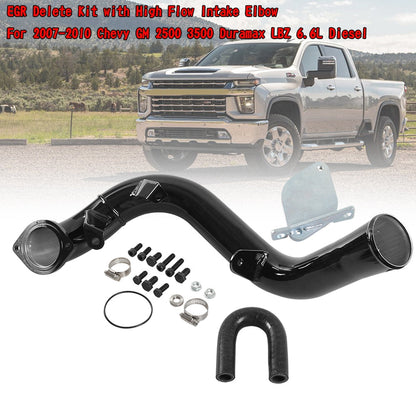 2007-2010 Chevrolet GM 2500 3500 Duramax LBZ 6.6L Diesel EGR Delete Kit with High Flow Intake Elbow