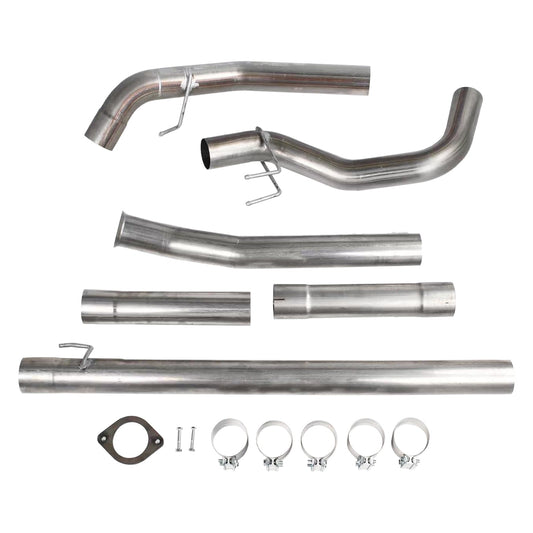 2011-2019 Ford Powerstroke 6.7 Diesel 4" DPF Delete Race Pipe Downpipe-Back Cab&Chassis