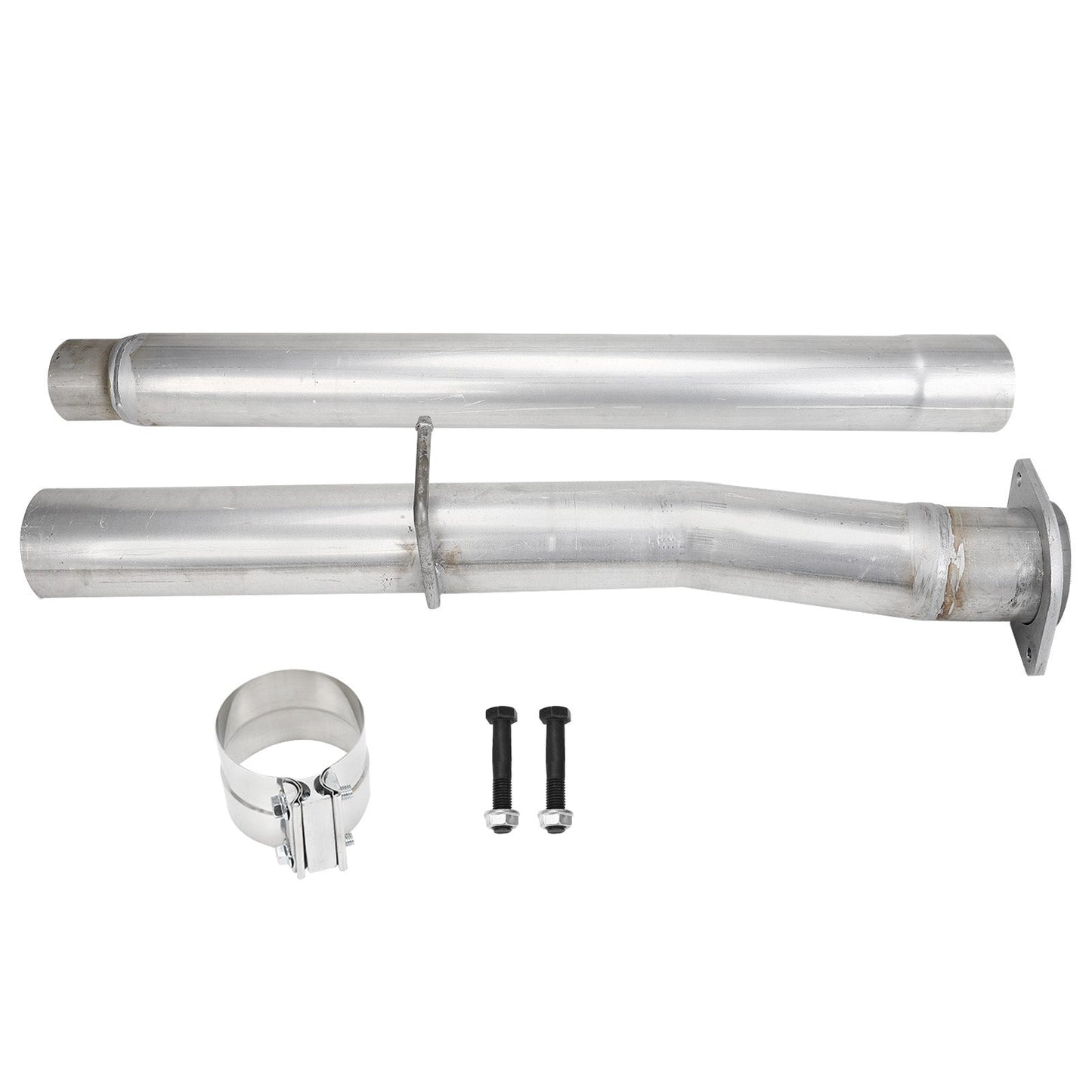 4" Exhaust DPF & Cat Delete Pipe For 2008-2010 Ford 6.4 Powerstroke Diesel