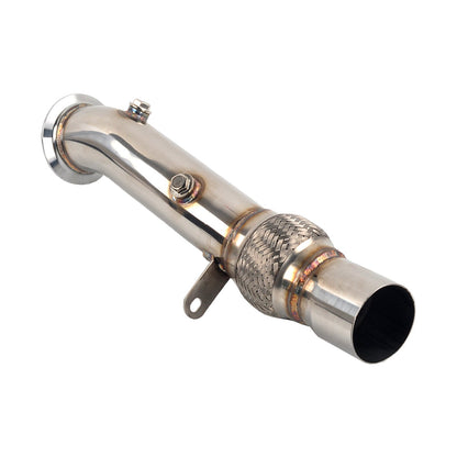 3.5" 2011-2015 BMW 640i/ix F06 F12 & F13 Coupe & Convertible Turbo Catless Exhaust Downpipe