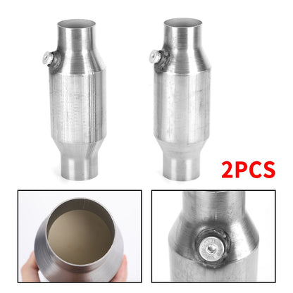 2X 2.5" Universal Catalytic Converter High Flow Stainless Steel 425250 Generic