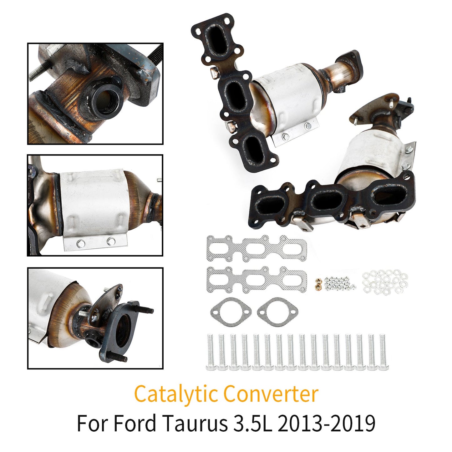 2013-2019 Ford Flex 3.5L Front Left & Right Manifold Catalytic Converter Generic