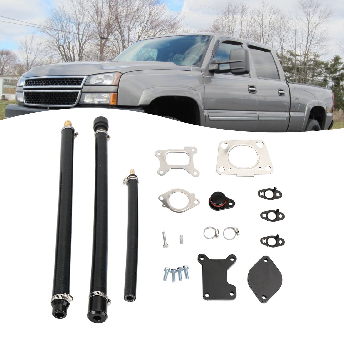 Chevy 2017-2023 EGR Valve Cooler Delete Kit for 2017-2021 Chevy GMC Duramax Diesel 6.6 L5P