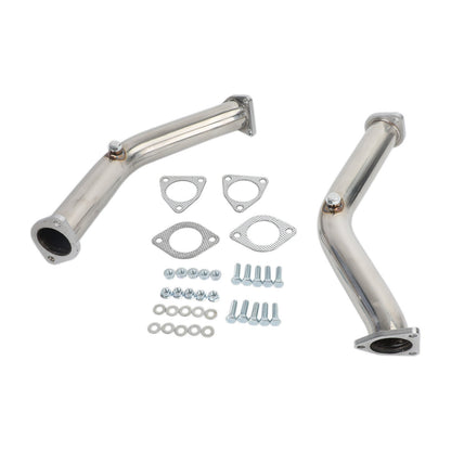 2003-2006 Nissan 350Z 3.5L Infiniti G35 FX35 3.5L 2 Test Pipes Decat Non Reson Straight Exhaust Generic