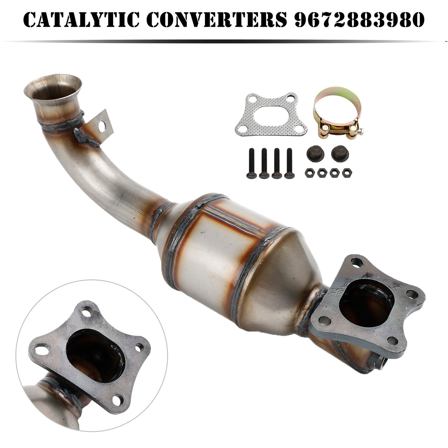 Citroen C-Elysee, C1 II, C3 II, C3 III, C4 Cactus, DS3, DS3 Cabriolet Catalytic Converter 982211748