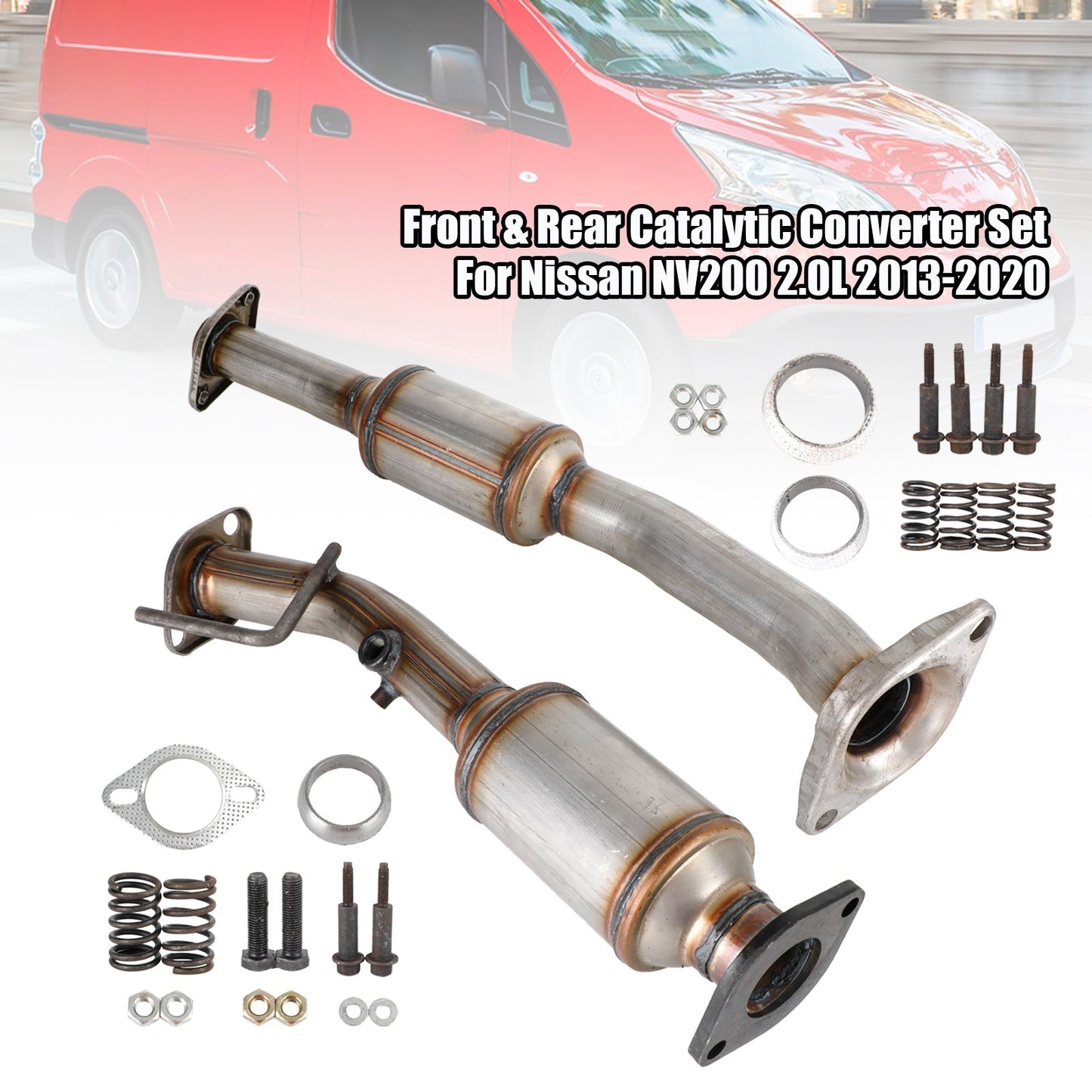 2013-2019 Nissan NV200 2.0L Front and Rear Catalytic Converter Set