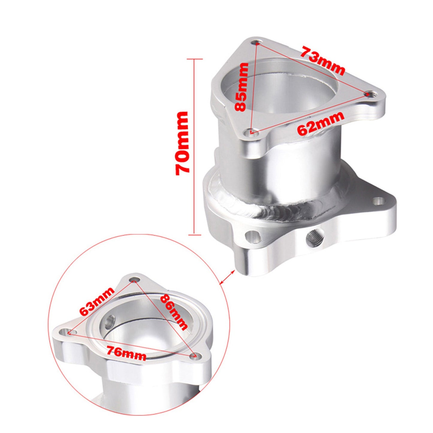 Audi Q5 - CAGB 136, CAGA 143, CAHB 163, CAHA 170 2.0 16v Common Rail (CR) Engines EGR Delete Valve Pipe Kit