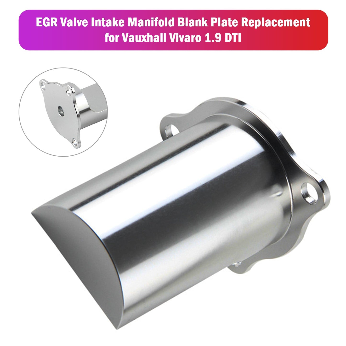 EGR Valve Intake Manifold Blank Plate Replacement for Vauxhall Vivaro 1.9 DTI