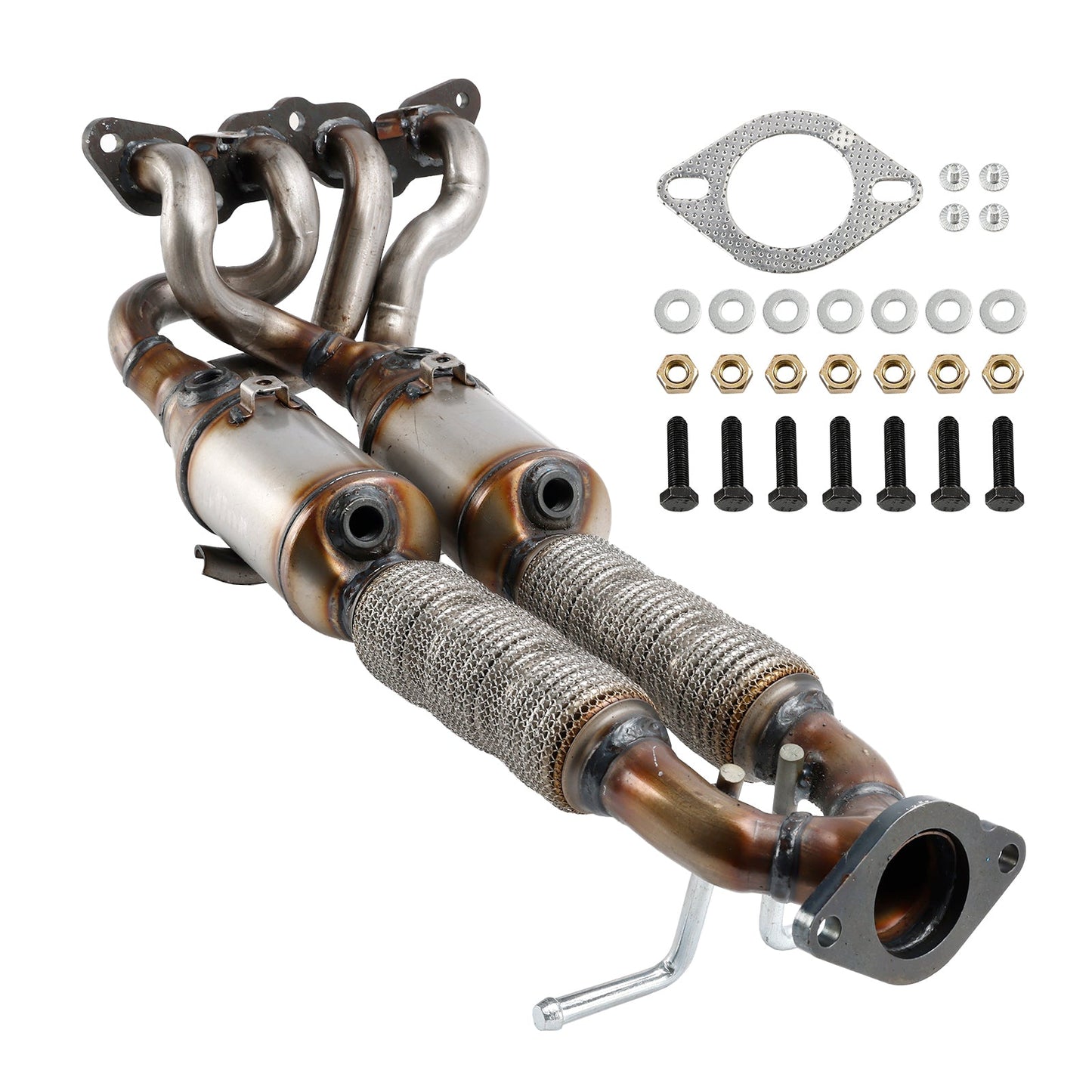 09/2004-03/2007 FORD FOCUS II Station Wagon (DA_, FFS, DS) 1.6 Ti Estate Petrol Catalytic Converter Type Approved + Fitting Kit 1319161 1326272