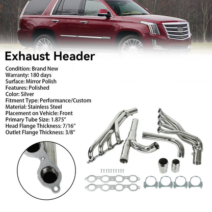 Chevrolet / GMC Silverado Sierra 14-17 1500 5.3L 6.2L Stainless Exhaust Header