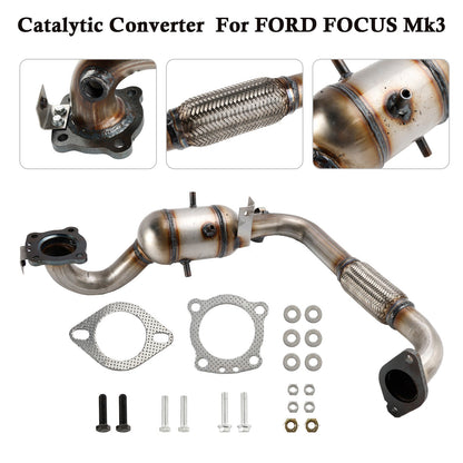 Catalytic Converter Type Approved 1766306 for FORD FOCUS Mk3 1.0 12 to 20