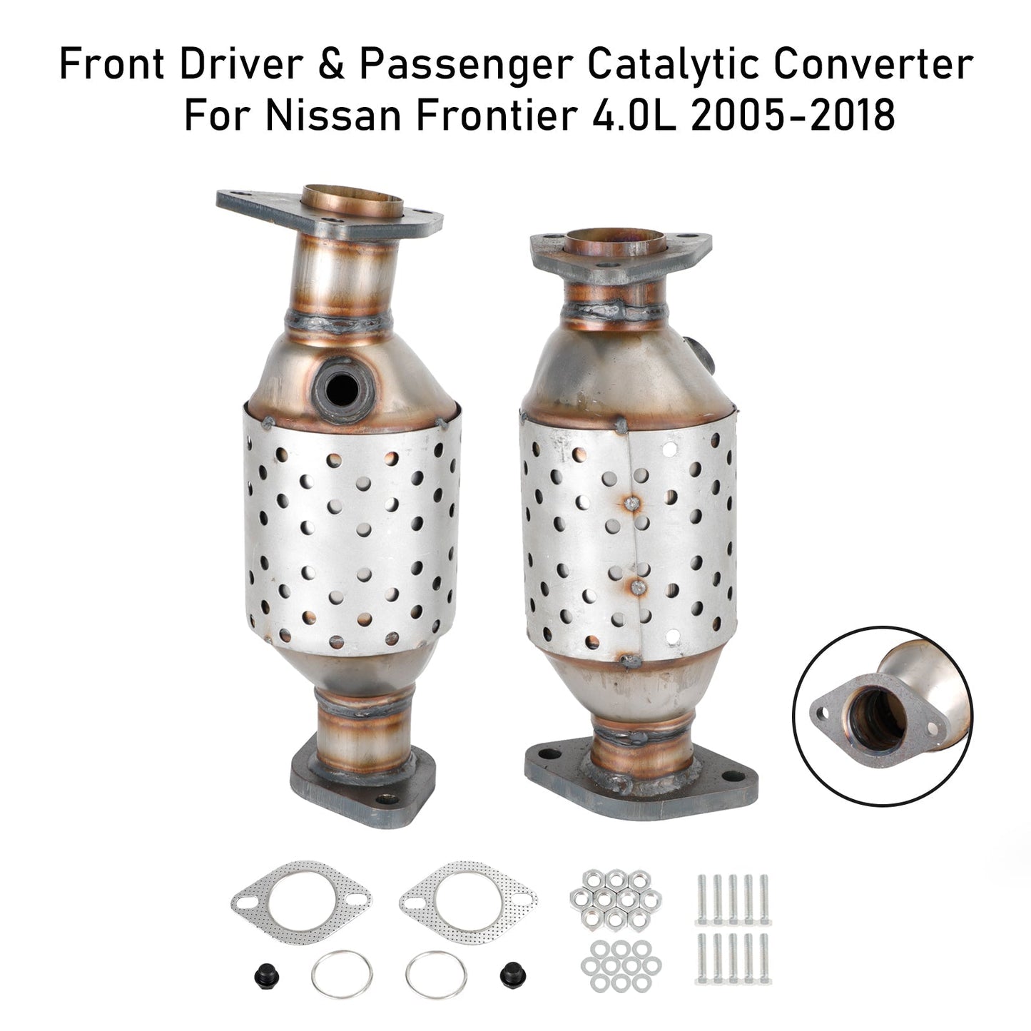 Nissan Frontier Pathfinder 4.0L Front Driver & Passenger Catalytic Converter