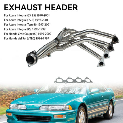 1990-2001 Acura Integra (GS, LS) 412-05-1900 Stainless Steel Manifold Header