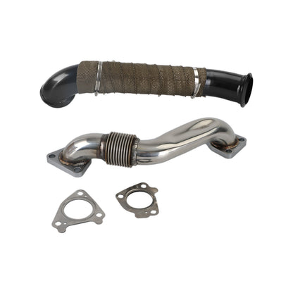 2004.5-2010 GMC SIERRA 3500 6.6L LLY LBZ LMM Duramax Diesel Turbo Down Pipe Passenger Side Up Pipe Fedex Express