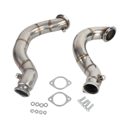 2011-2013 BMW E92 335is 3 inch Stainless Steel Exhaust Downpipe Pipes compatible