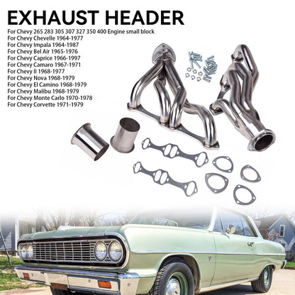 1968-1979 Nova El Camino Malibu Chevrolet Small Block Manifold Headers