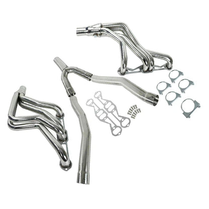 Exhaust Header Fit Chevy Camaro Fit Firebird 5.0L 5.7L 1982-1992 V8 Long Tube