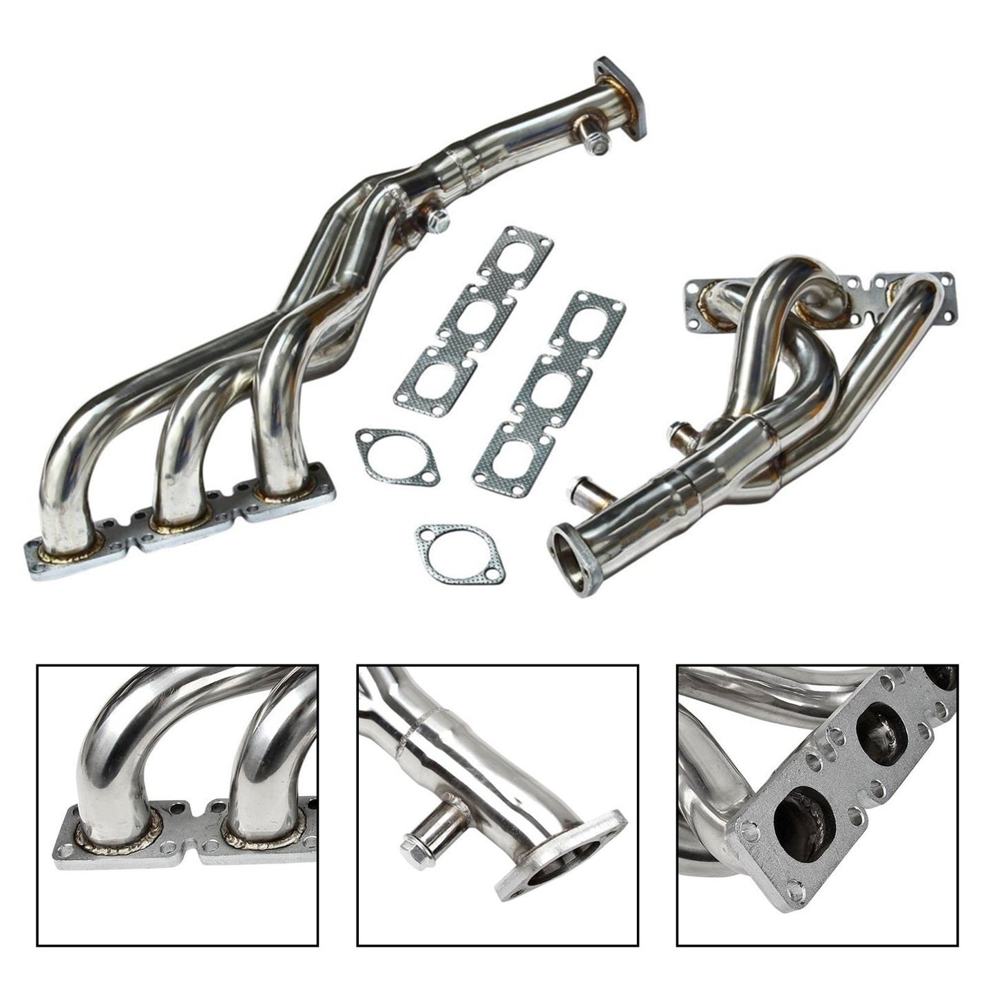 Stainless Exhaust Header Manifold fit BMW E46 323i 328i Z3-528I M54 E93 E94